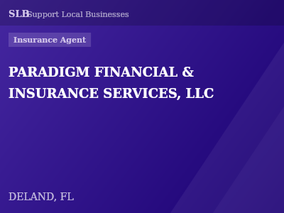 PARADIGM FINANCIAL & INSURANCE SERVICES, LLC — Insurance Agent in DELAND, FL