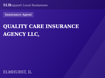 QUALITY CARE INSURANCE AGENCY LLC, — Insurance Agent in ELMHURST, IL