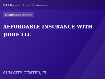 AFFORDABLE INSURANCE WITH JODIE LLC — Insurance Agent in SUN CITY CENTER, FL