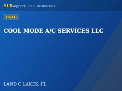 COOL MODE A/C SERVICES LLC — HVAC in LAND O LAKES, FL