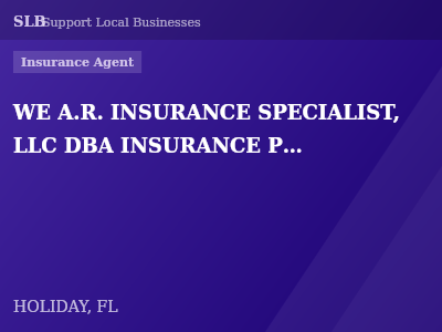 WE A.R. INSURANCE SPECIALIST, LLC DBA INSURANCE PROS OF FLORIDA — Insurance Agent in HOLIDAY, FL