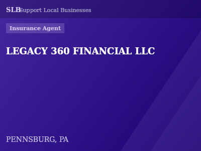 LEGACY 360 FINANCIAL LLC — Insurance Agent in PENNSBURG, PA