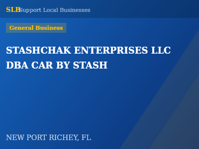 STASHCHAK ENTERPRISES LLC DBA CAR BY STASH — General Business in NEW PORT RICHEY, FL