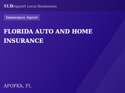 FLORIDA AUTO AND HOME INSURANCE — Insurance Agent in APOPKA, FL