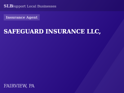 SAFEGUARD INSURANCE LLC, — Insurance Agent in FAIRVIEW, PA