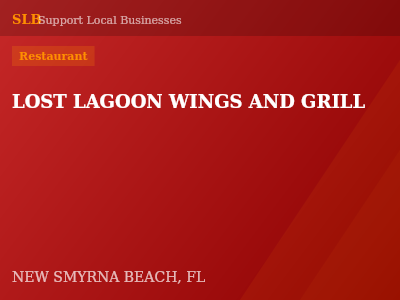 LOST LAGOON WINGS AND GRILL — Restaurant in NEW SMYRNA BEACH, FL