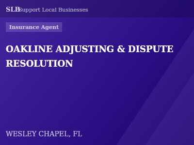 OAKLINE ADJUSTING & DISPUTE RESOLUTION — Insurance Agent in WESLEY CHAPEL, FL