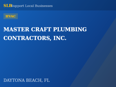 MASTER CRAFT PLUMBING CONTRACTORS, INC. — HVAC in DAYTONA BEACH, FL