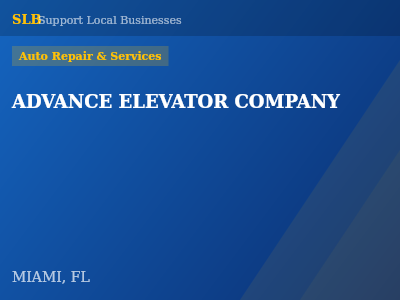 ADVANCE ELEVATOR COMPANY — Auto Repair & Services in MIAMI, FL
