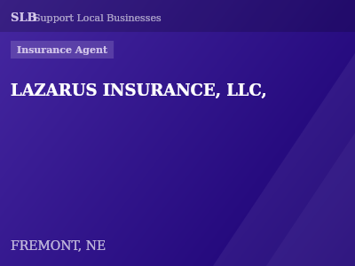 LAZARUS INSURANCE, LLC, — Insurance Agent in FREMONT, NE