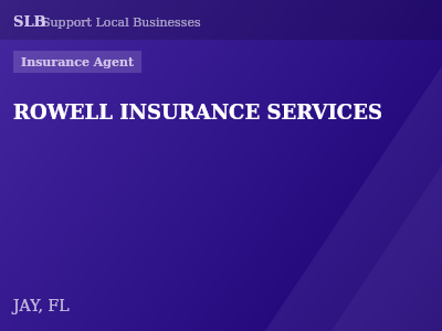ROWELL INSURANCE SERVICES — Insurance Agent in JAY, FL