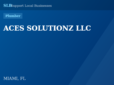 ACES SOLUTIONZ LLC — Plumber in MIAMI, FL