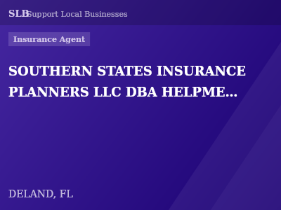SOUTHERN STATES INSURANCE PLANNERS LLC DBA HELPMEHAROLD.COM — Insurance Agent in DELAND, FL