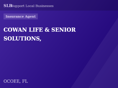 COWAN LIFE & SENIOR SOLUTIONS, — Insurance Agent in OCOEE, FL