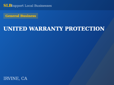 UNITED WARRANTY PROTECTION — General Business in IRVINE, CA