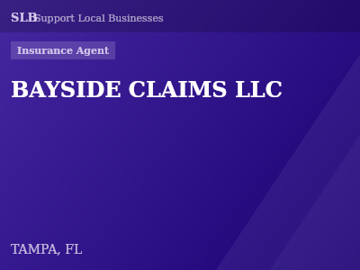 BAYSIDE CLAIMS LLC — Insurance Agent in TAMPA, FL