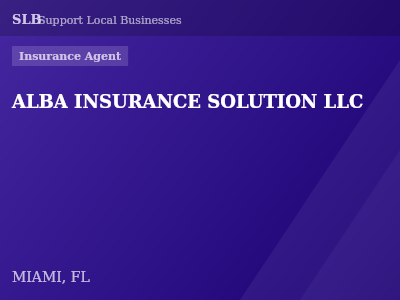 ALBA INSURANCE SOLUTION LLC — Insurance Agent in MIAMI, FL