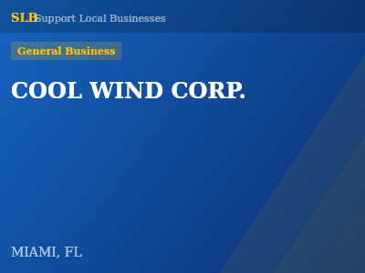 COOL WIND CORP. — General Business in MIAMI, FL