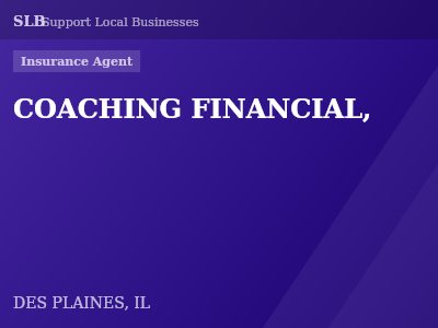 COACHING FINANCIAL, — Insurance Agent in DES PLAINES, IL