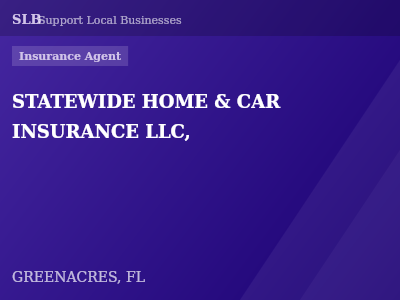 STATEWIDE HOME & CAR INSURANCE LLC, — Insurance Agent in GREENACRES, FL