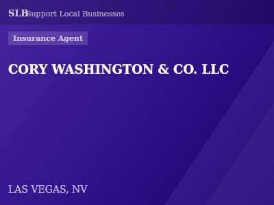 CORY WASHINGTON & CO. LLC — Insurance Agent in LAS VEGAS, NV