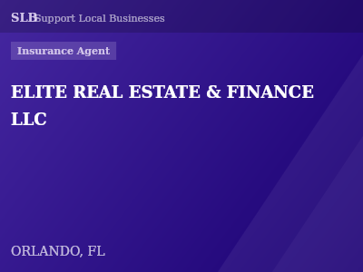 ELITE REAL ESTATE & FINANCE LLC — Insurance Agent in ORLANDO, FL