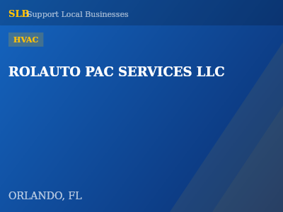 ROLAUTO PAC SERVICES LLC — HVAC in ORLANDO, FL