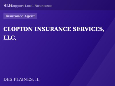 CLOPTON INSURANCE SERVICES, LLC, — Insurance Agent in DES PLAINES, IL