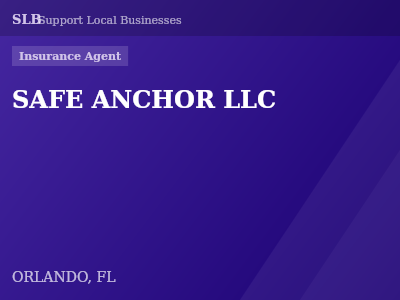 SAFE ANCHOR LLC — Insurance Agent in ORLANDO, FL