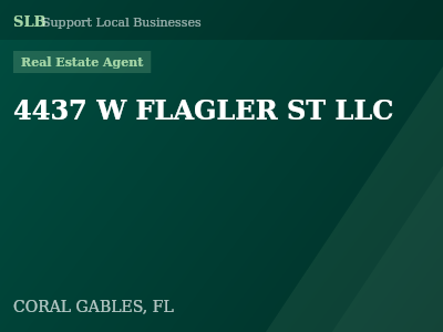 4437 W FLAGLER ST LLC — Real Estate Agent in CORAL GABLES, FL