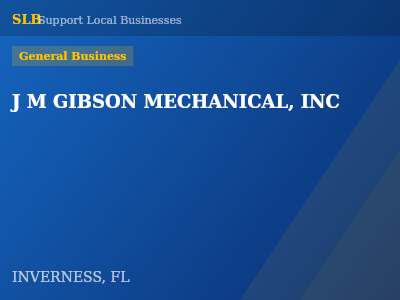 J M GIBSON MECHANICAL, INC — General Business in INVERNESS, FL
