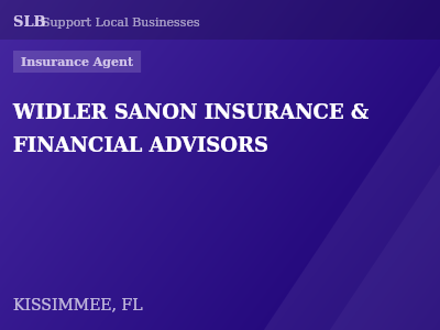 WIDLER SANON INSURANCE & FINANCIAL ADVISORS — Insurance Agent in KISSIMMEE, FL