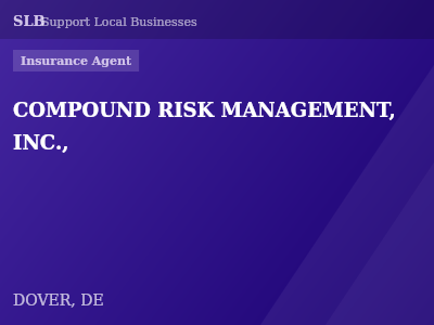 COMPOUND RISK MANAGEMENT, INC., — Insurance Agent in DOVER, DE