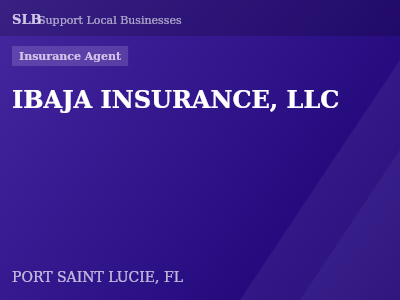 IBAJA INSURANCE, LLC — Insurance Agent in PORT SAINT LUCIE, FL