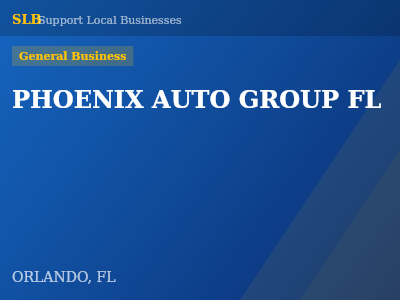 PHOENIX AUTO GROUP FL — General Business in ORLANDO, FL