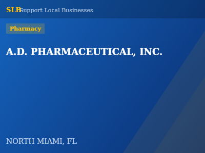 A.D. PHARMACEUTICAL, INC. — Pharmacy in NORTH MIAMI, FL