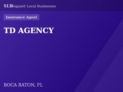 TD AGENCY — Insurance Agent in BOCA RATON, FL