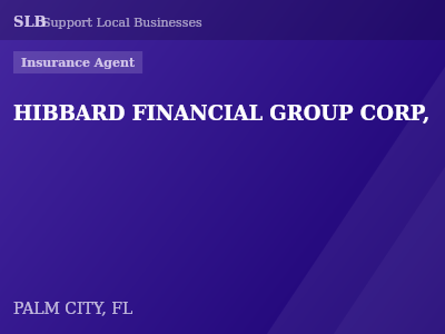 HIBBARD FINANCIAL GROUP CORP, — Insurance Agent in PALM CITY, FL