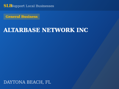 ALTARBASE NETWORK INC — General Business in DAYTONA BEACH, FL