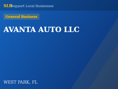 AVANTA AUTO LLC — General Business in WEST PARK, FL