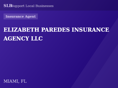 ELIZABETH PAREDES INSURANCE AGENCY LLC — Insurance Agent in MIAMI, FL