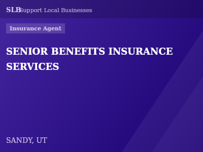 SENIOR BENEFITS INSURANCE SERVICES — Insurance Agent in SANDY, UT