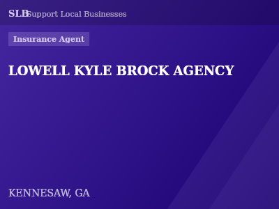 LOWELL KYLE BROCK AGENCY — Insurance Agent in KENNESAW, GA