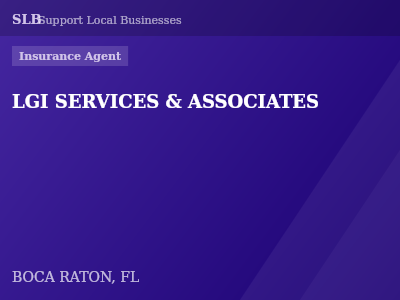 LGI SERVICES & ASSOCIATES — Insurance Agent in BOCA RATON, FL