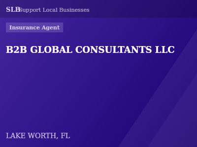 B2B GLOBAL CONSULTANTS LLC — Insurance Agent in LAKE WORTH, FL