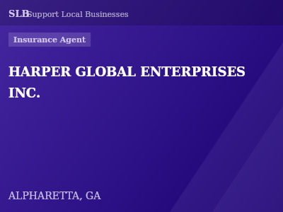 HARPER GLOBAL ENTERPRISES INC. — Insurance Agent in ALPHARETTA, GA