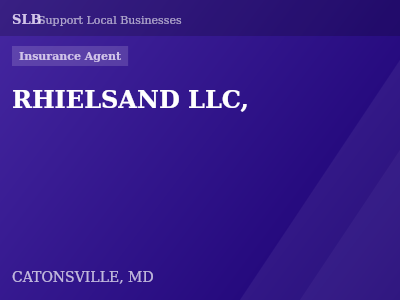 RHIELSAND LLC, — Insurance Agent in CATONSVILLE, MD