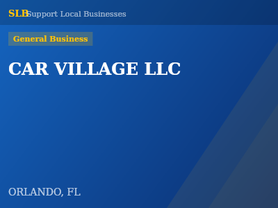 CAR VILLAGE LLC — General Business in ORLANDO, FL