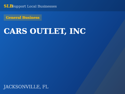 CARS OUTLET, INC — General Business in JACKSONVILLE, FL