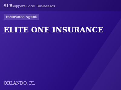 ELITE ONE INSURANCE — Insurance Agent in ORLANDO, FL